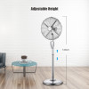 16 Inch Metal Stand Fan With Remote Control | 16 Inch retro pedestal fan | Oscillating velocity fan with timer