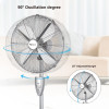 16 Inch Metal Stand Fan With Remote Control | 16 Inch retro pedestal fan | Oscillating velocity fan with timer