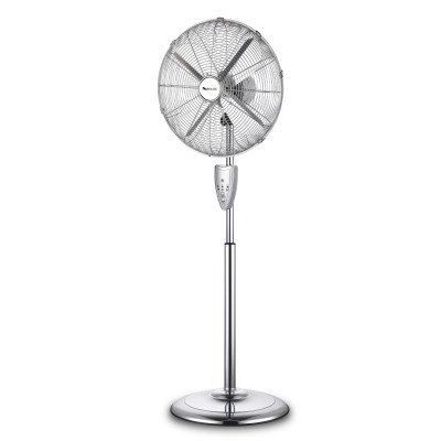 16 Inch Metal Stand Fan With Remote Control | 16 Inch retro pedestal fan | Oscillating velocity fan with timer