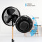 SIBOLUX 16 Inch Pedestal Metal Fan | Ventilateur Stand Fan With CE | Retro style standing fan