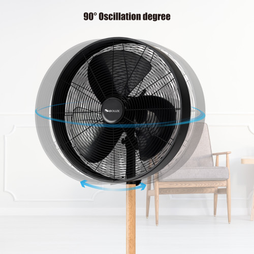 16Inch Portable Pedestal Metal Fan |Certificate Standard Ventilateur | Adjustable | 3-Speeds | 3PCS Blades