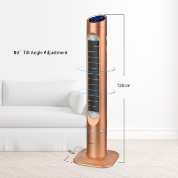 50 Inch Tower Fan With Remote Control | Tower Fan With ION |  Household Bladeless Standing Fan