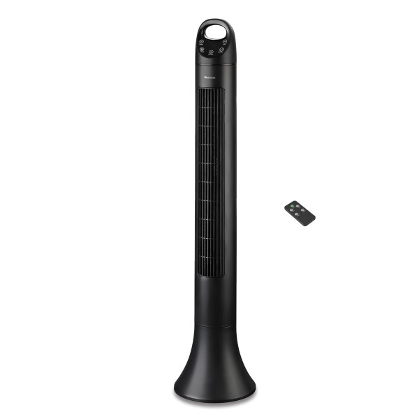 Manufactory direct 50W tower bladeless fans with remote control |PCB panel Quiet Operation indoor tower floor fan