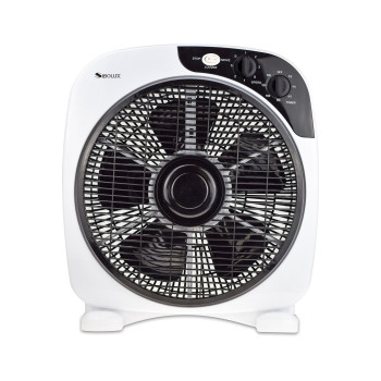 Wholesale 12 Inch Electric Fan with timer | Full Plastic Box Fan | Circulator Floor Fan