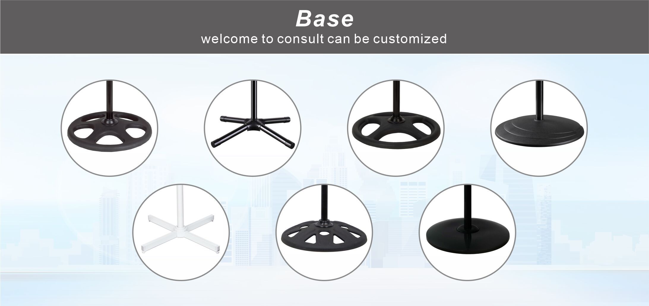 Sibolux Stand Fan Base Types