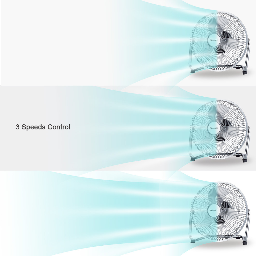 Tubular with Antiskid Supports 20 Inch Metal Floor Fan FE-50A