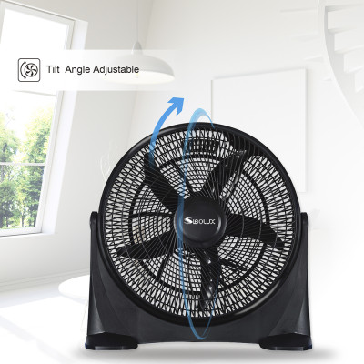 Digital 20 Inch Plastic Box Fan With Remote | Electric Turbo Fan With Remote |  Powerful Floor Fan