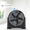 Digital 20 Inch Plastic Box Fan With Remote | Electric Turbo Fan With Remote |  Powerful Floor Fan