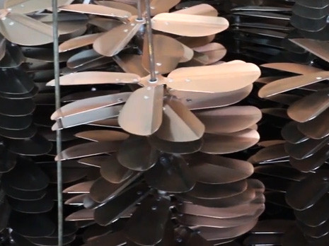 Commercial Fan Blade Design Fan blades on a commercial fan