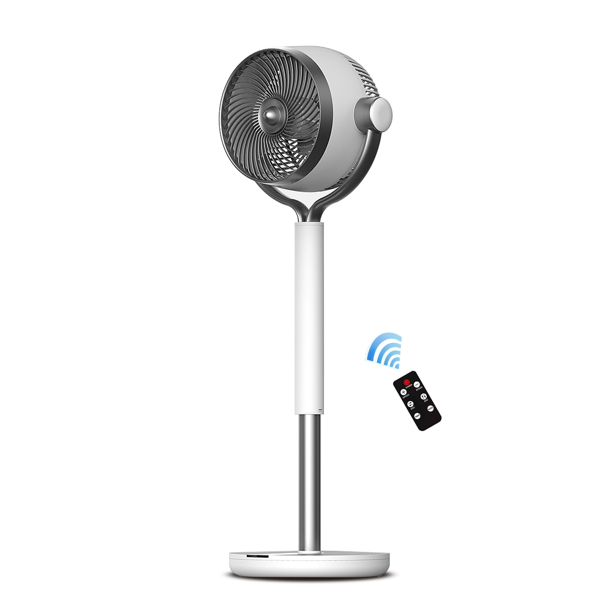 Sibolux - 9 inch circular fan with remote (FA23-YG002R)