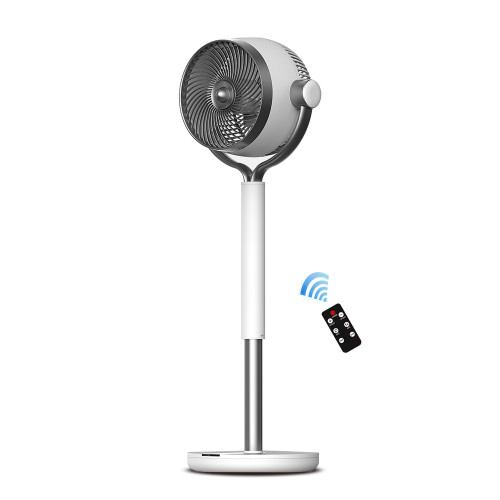 9 Inch Quiet Floor Fans With Remote | Oscillating Pedestal Fan With DC Motor | Air Circulator Standing Fan