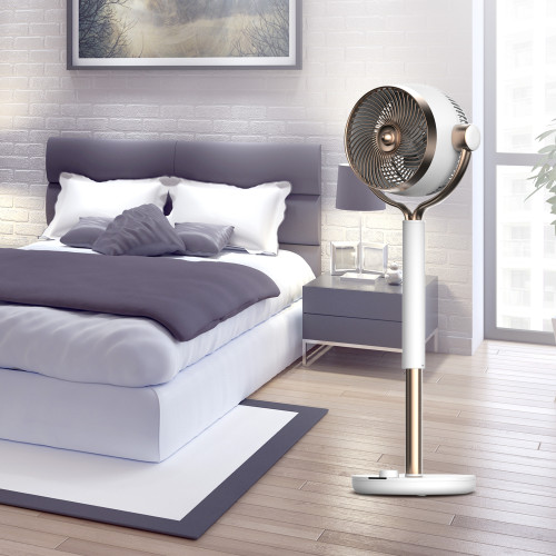 DC 9 Inch Turbo Circulating Stand Fan | Quiet Circulator Fan  | DC Cooling Pedestal Fan | Portable DC Fan with Oscillation