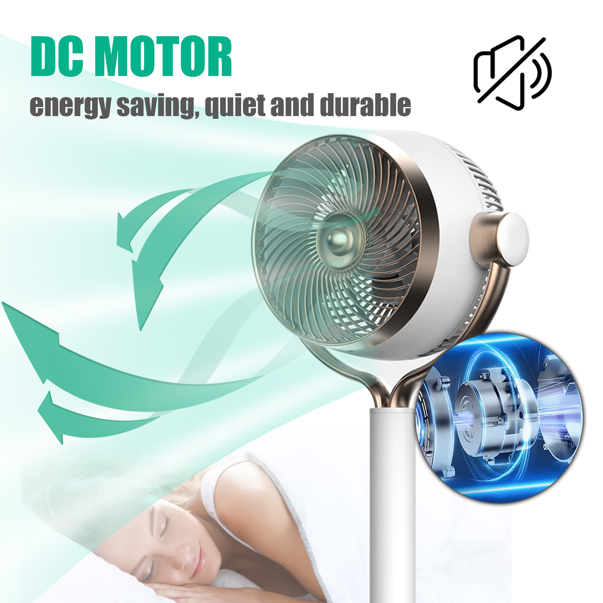 Sibolux - DC motor pedestal fan (FA23-YG002)