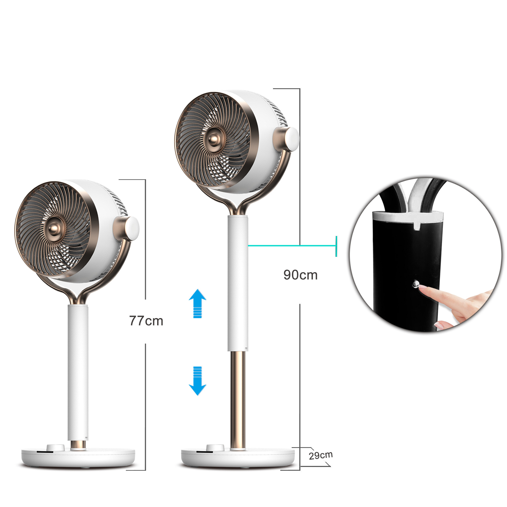 Sibolux - Powerful DC Circulator Fan (FA23-YG002)