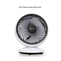 6 Inch Rechargeable Table Fan | Portable Desk Fan Circulation Fan | 180° Oscillation USB Mini Fan