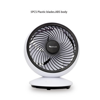 6 Inch Rechargeable Table Fan | Portable Desk Fan Circulation Fan | 180° Oscillation USB Mini Fan