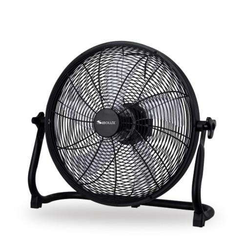 SIBOLUX 16 inch Protable Rechargeable Floor Fan |  High Velocity Camping Floor Fan |  Outdoor Battery Operated Fan