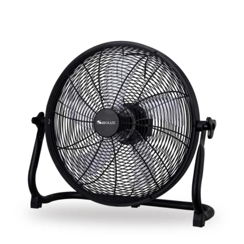 Ventilateur de sol portable rechargeable SIBOLUX 16 pouces | Ventilateur de camping Velocity | Ventilateur sur pied à piles