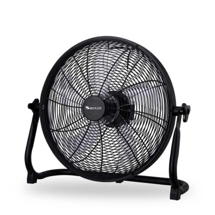 SIBOLUX 16 inch Protable Rechargeable Floor Fan | High Velocity Camping Floor Fan | Outdoor Battery Operated Fan