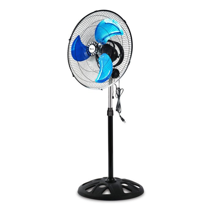 SIBOLUX 18 Inch 360 Degree Industrial Stand Fan | High Velocity Pedestal Fan | Metal Heavy Duty Floor Fan
