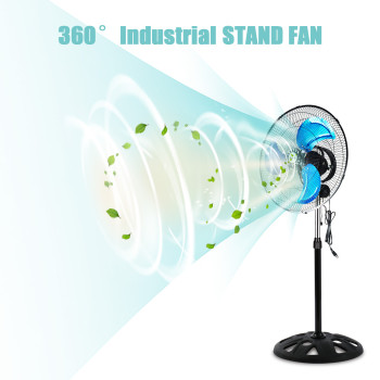 SIBOLUX 18 Inch 360 Degree Industrial Stand Fan | High Velocity Pedestal Fan | Heavy Duty Floor Fan