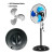 SIBOLUX 18 Inch 360 Degree Industrial Stand Fan | High Velocity Pedestal Fan | Heavy Duty Floor Fan