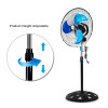 SIBOLUX 18 Inch 360 Degree Industrial Stand Fan | High Velocity Pedestal Fan | Metal Heavy Duty Floor Fan