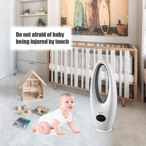 SIBOLUX 28 Inch Bladeless Tower Fan | Cooling Air Circulator | Portable Air Flow Standing Fan