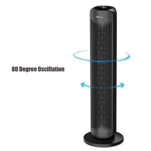 SIBOLUX 32 Inch Tower Fan | Cooling Air Circulator | Portable Air Flow Stand Fan