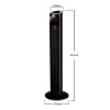 SIBOLUX 36 Inch Bladless Stand Fan With Remote | 50W Ventilateur Air Circulator | Portable Tower Fan