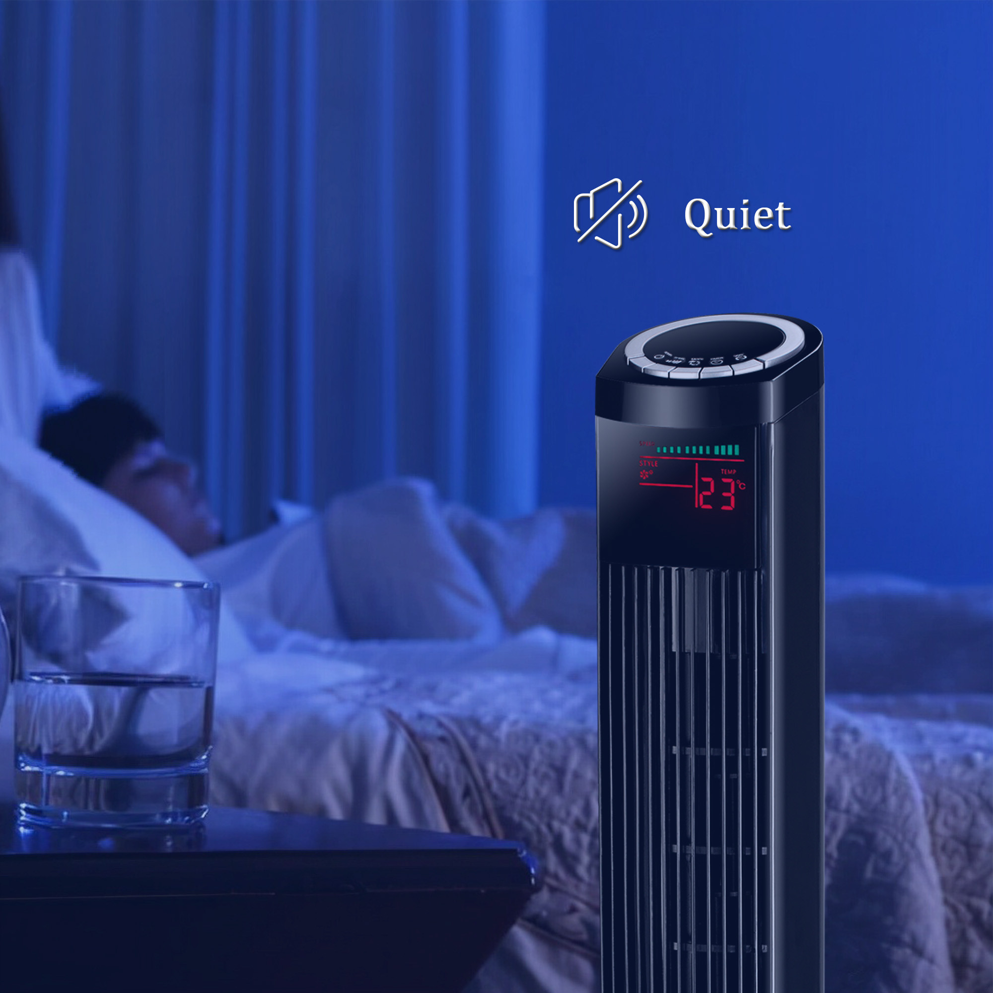 SIBOLUX Ventilateur Stand Tower Fan TF-36R1