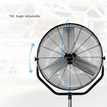 SIBOLUX 30 Inch Industrial Stand Fan | High Velocity Fan | Heavy Duty Pedestal Fan