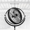 SIBOLUX 20 Inch High Velocity Stand Fan | 360 Degree Industrial Drum Fan | Heavy Duty Pedestal Fan