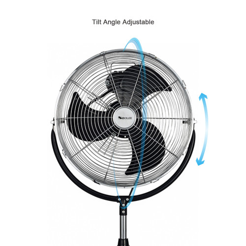 SIBOLUX 18 Inch High Velocity Stand Fan With Tilt Adjustment  | Industrial Standing Fan | Heavy Duty Pedestal Fan