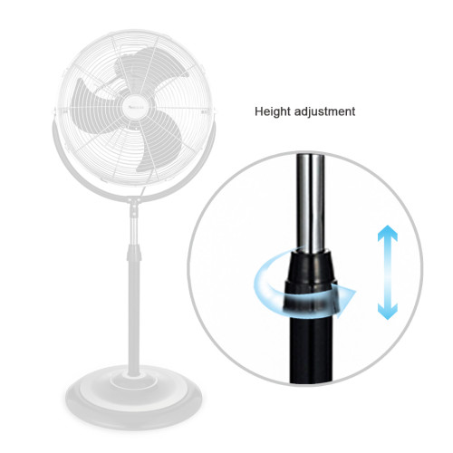 SIBOLUX 18 Inch High Velocity Stand Fan With Tilt Adjustment  | Industrial Standing Fan | Heavy Duty Pedestal Fan