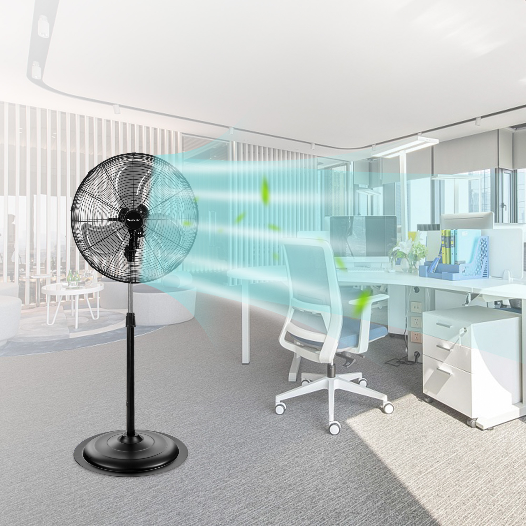 SIBOLUX 20 Inch High Velocity Stand Fan FES-50C