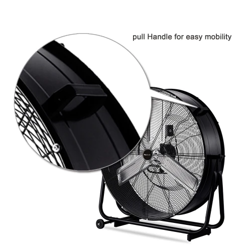 Ventilateur à tambour haute vitesse SIBOLUX 36 pouces | Ventilateur industriel à tambour 360 degrés | Ventilateur industriel robuste