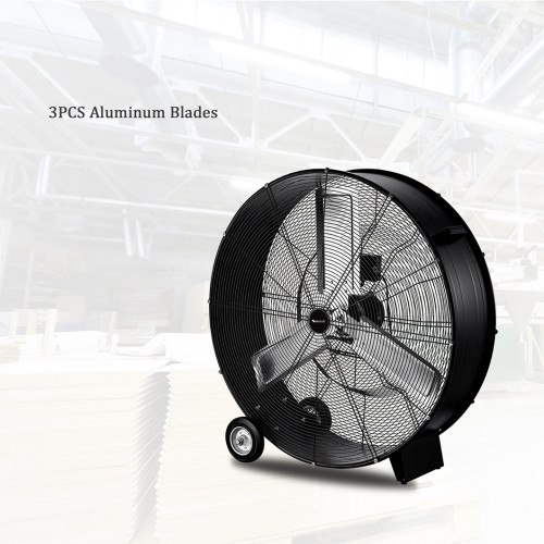 SIBOLUX 48 Inch High Velocity Drum Fan  | Industrial Drum Fan | Heavy Duty Industrial Fan