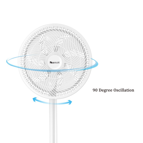 SIBOLUX 12 inch 2 In 1 Circulation Fan With Remote | Circulating Fan | 2 In 1 Stand Fan | Oscillating Pedestal Fan