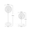 SIBOLUX 12 inch 2 In 1 Circulation Fan | Circulating 2 In 1 Fan | Oscillating Pedestal Fan
