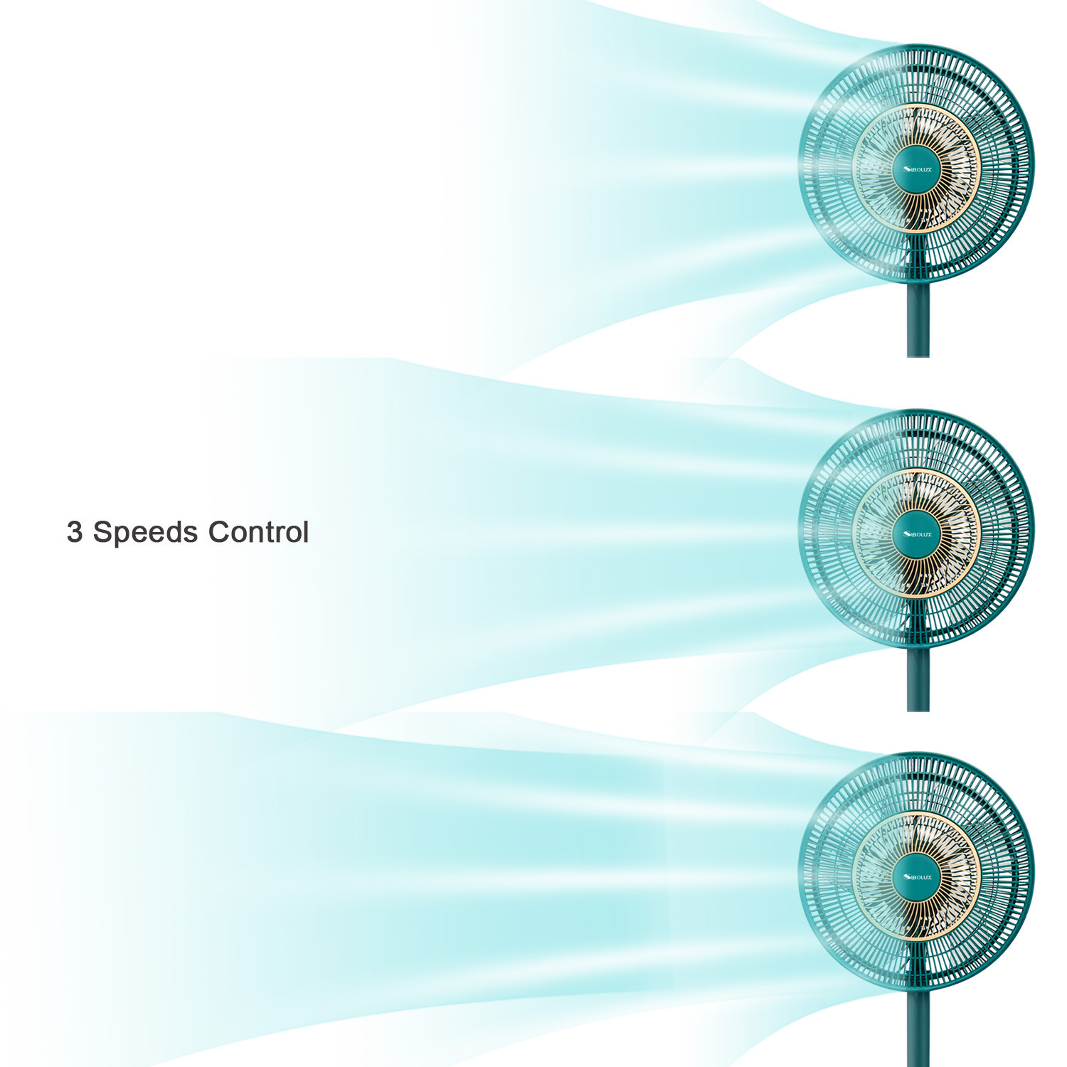 Sibolux 14 Inch 2 In 1 Standing Fan FD-35C
