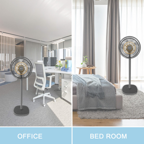 SIBOLUX 14 inch 2 In 1 Standing Fan | Air Circulation Fan | Cooling 2 In 1 Pedestal Fan | Electric Circulation Fan