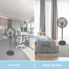 SIBOLUX 14 inch 2 In 1 Standing Fan | Air Circulation Fan | Cooling 2 In 1 Pedestal Fan | Electric Circulation Fan