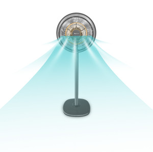 SIBOLUX 14 inch 2 In 1 Standing Fan | Air Circulation Fan | Cooling 2 In 1 Pedestal Fan | Electric Circulation Fan