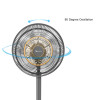 SIBOLUX 14 inch 2 In 1 Standing Fan | Air Circulation Fan | Cooling 2 In 1 Pedestal Fan | Electric Circulation Fan