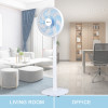 SIBOLUX 14 inch 2 In 1 Circulation Fan | Cooling Pedestal Fan | Electric Stand Fan | Circulating Standing Fan