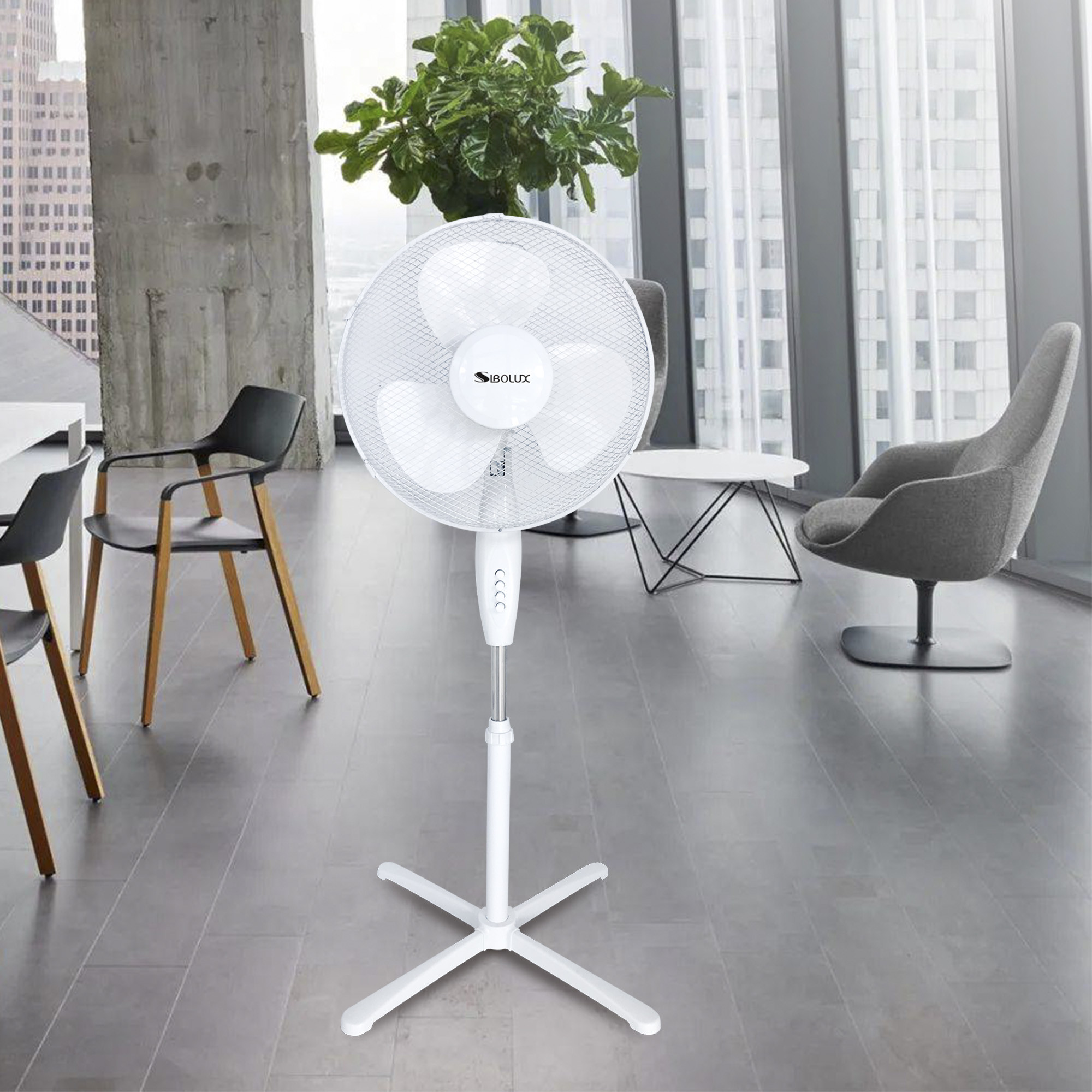Sibolux 16 Inch Plastic Stand Fan FD-40A