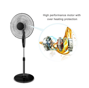 SIBOLUX 16 inch Standing Fan With CE, Rohs | Cooling Circulation Fan | Electric Pedestal Fan | Plastic Stand Fan