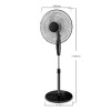 SIBOLUX 16 inch Standing Fan With CE, Rohs | Cooling Circulation Fan | Electric Pedestal Fan | Plastic Stand Fan