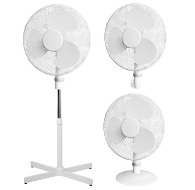 SIBOLUX 16 inch 3 In 1 Stand Fan | Ventilateur Cooling Fan | Electric Standing Fan | Plastic Pedestal Fan